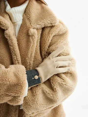 Перчатки женские, безразмерные, без утеп