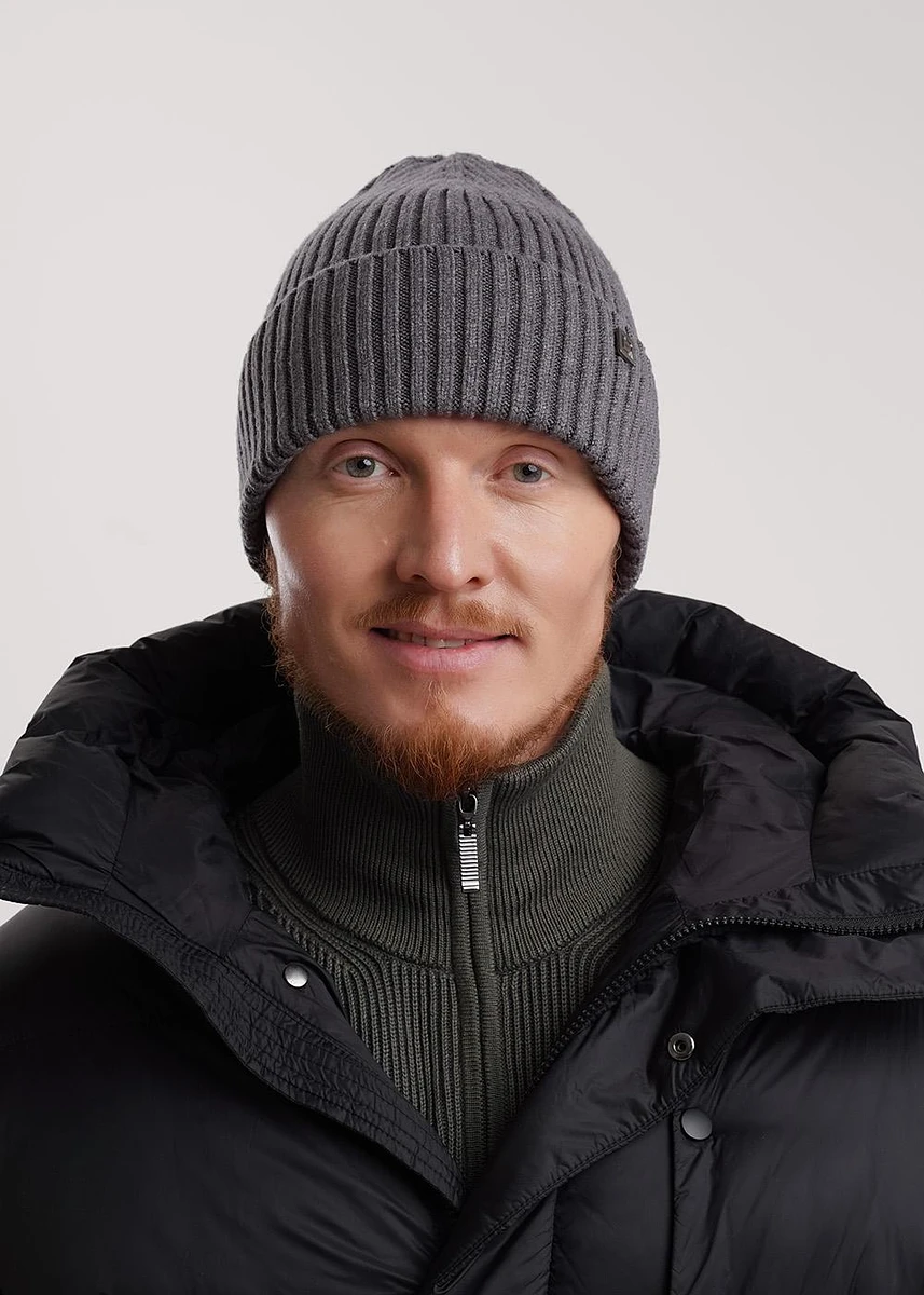 

Шапка, Меланж серый