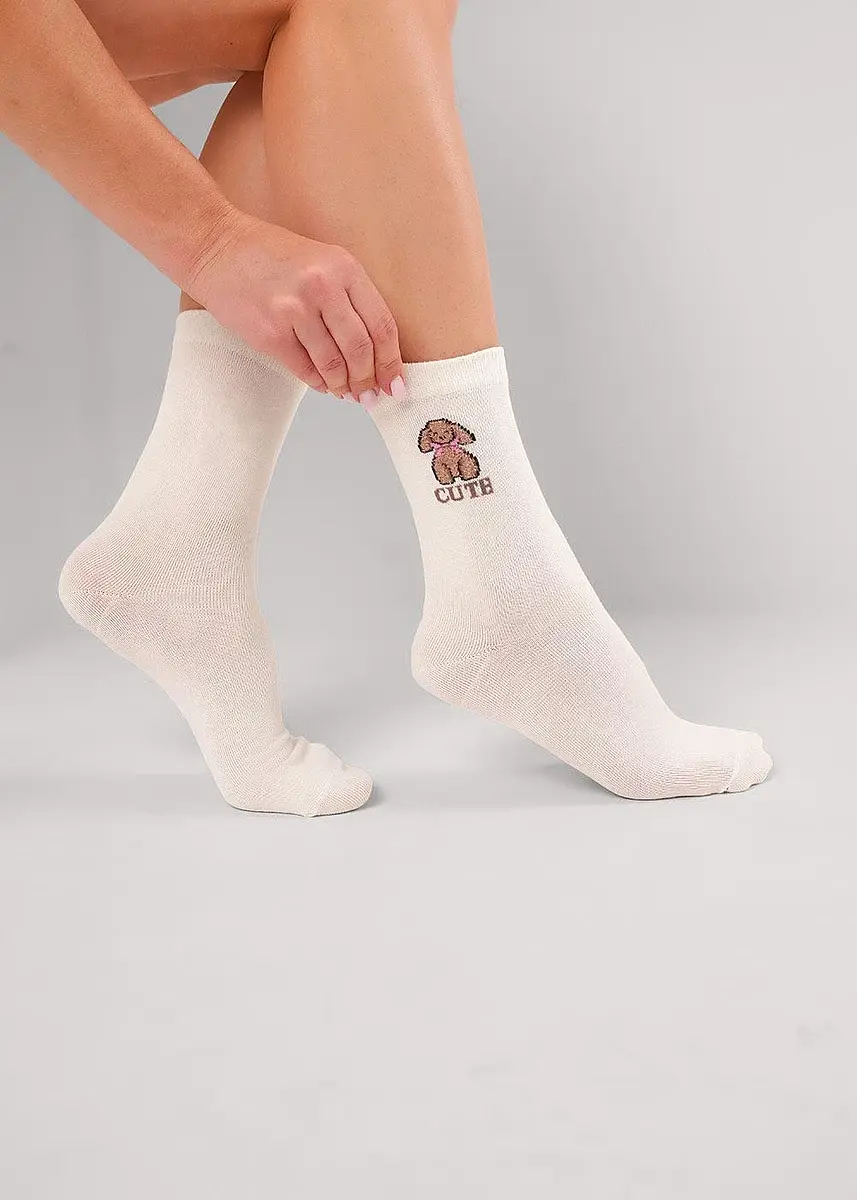 

Носки, Белый;молочный