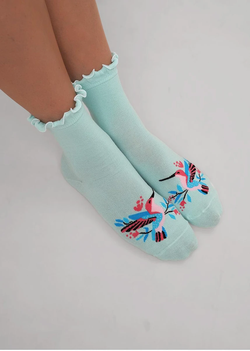 

Носки, Голубой;ментоловый