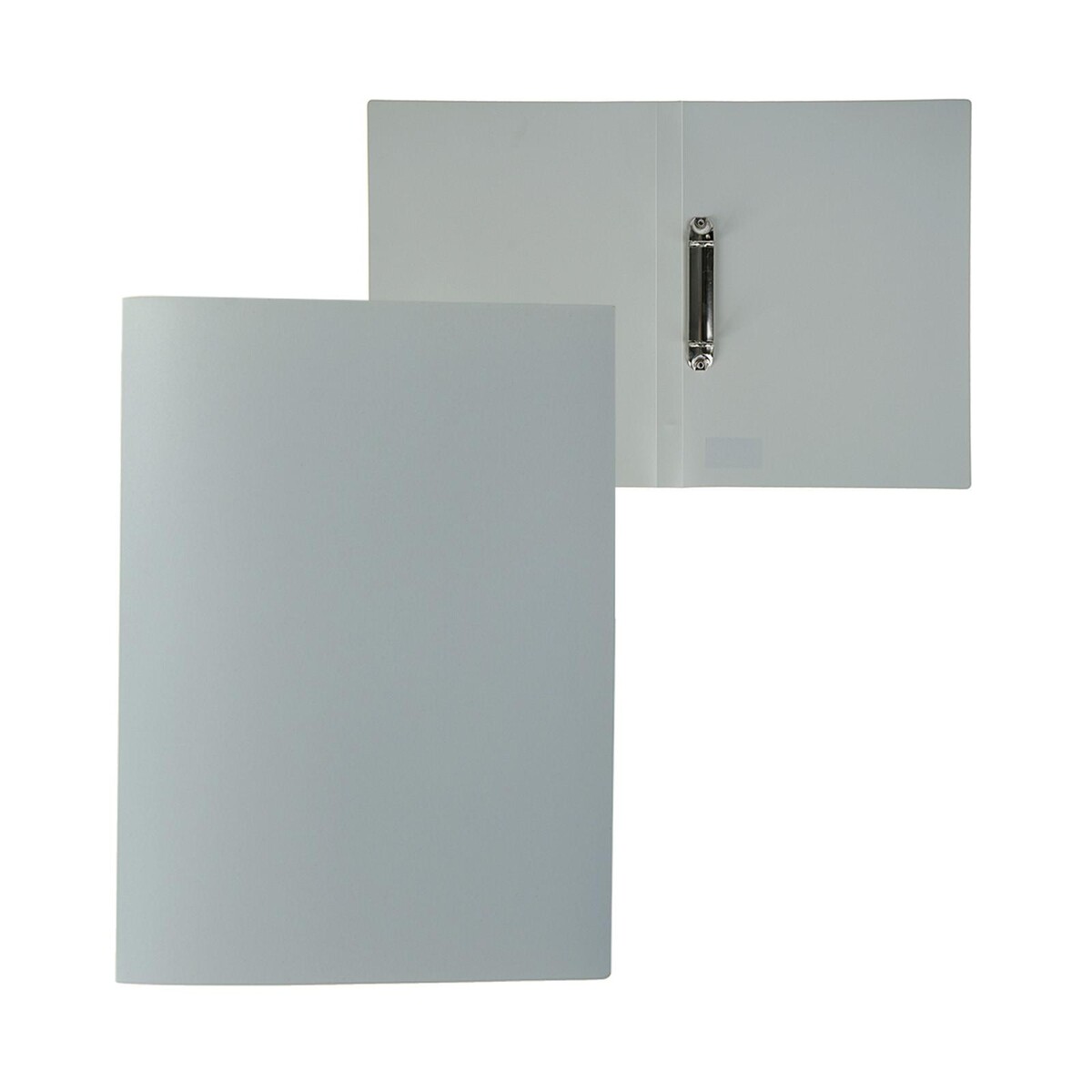 

Папка на 2 кольцах а4, calligrata, 18 мм, 500 мкм, серая, Серый