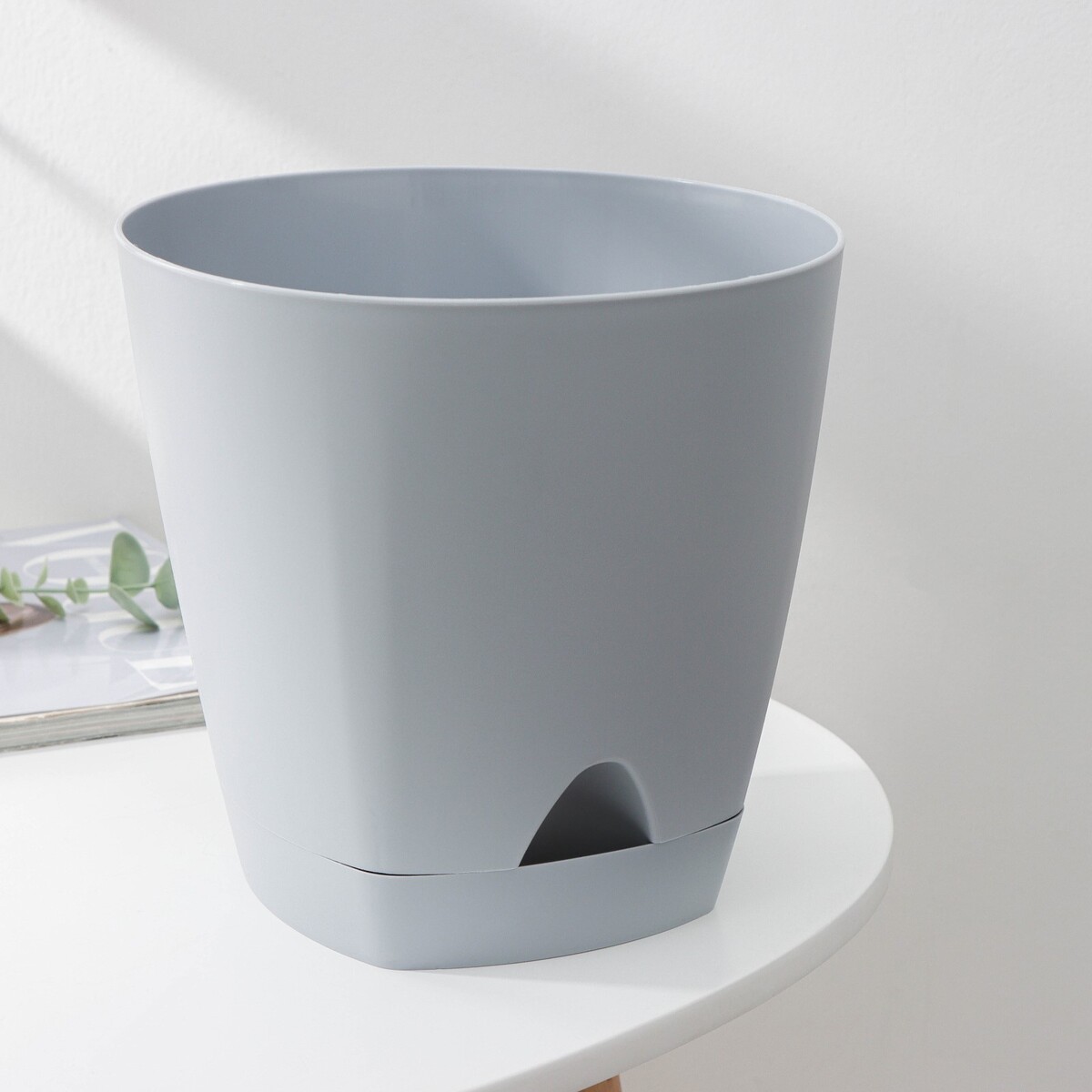 

Горшок для цветов с прикорневым поливом amsterdam, 4 л, d=20 см, h=19 см, серый