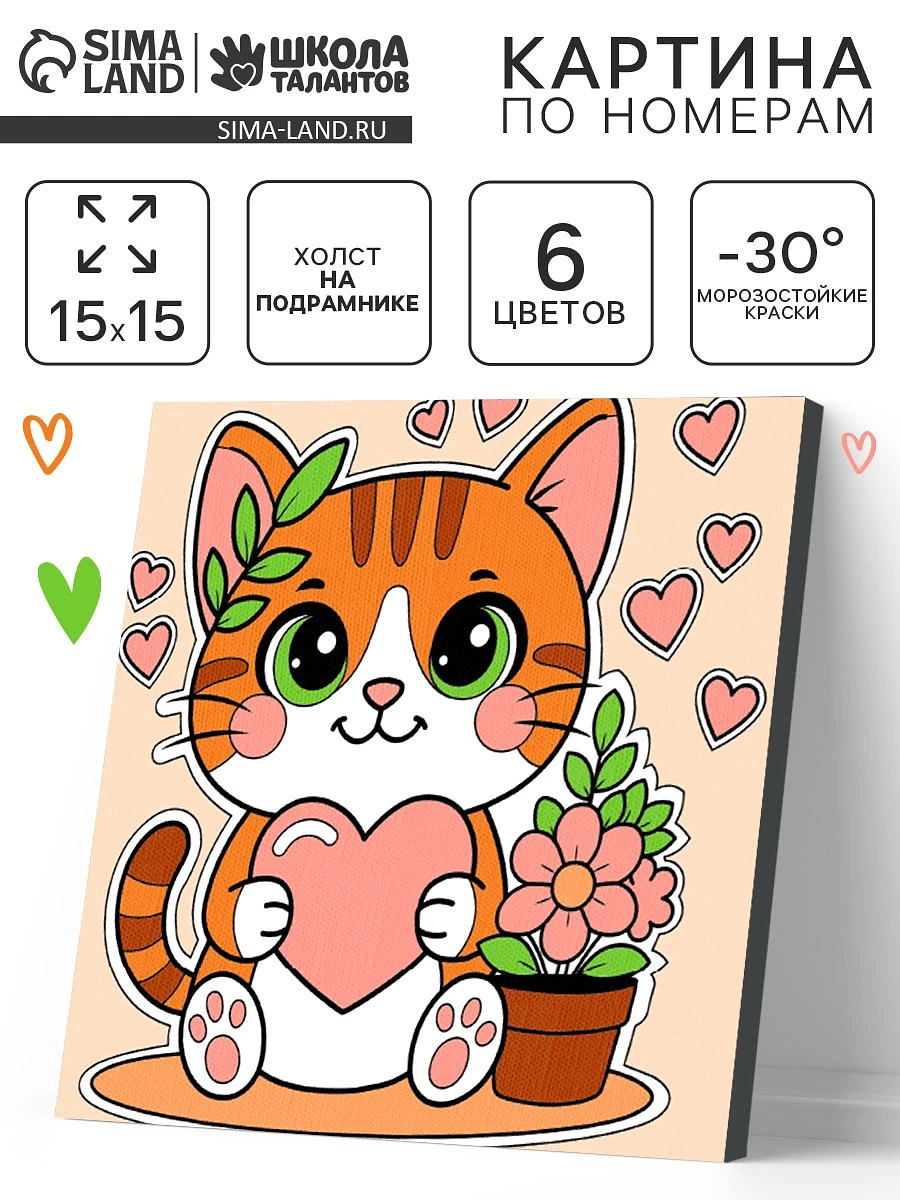 

Картина по номерам на холсте с подрамником