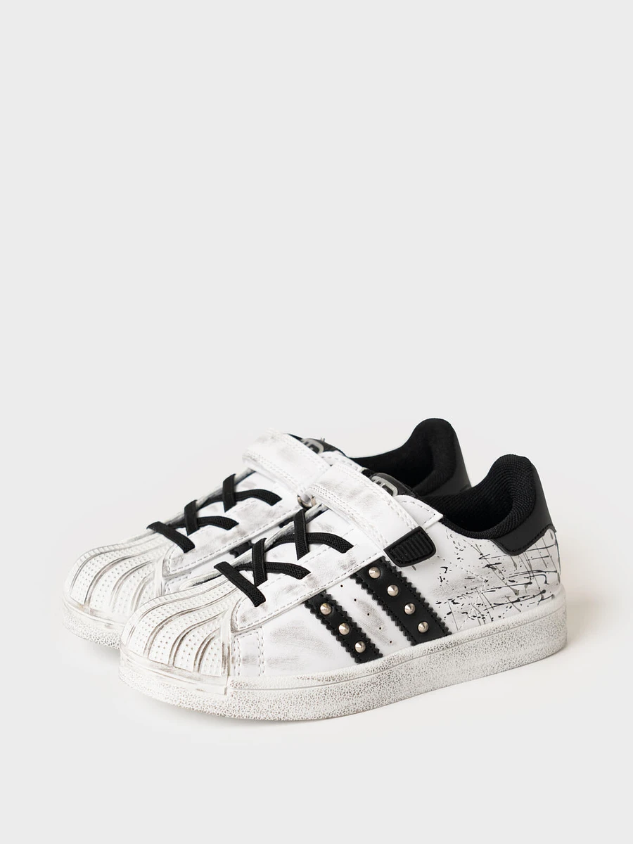 

Полуботинки, Белый;черный