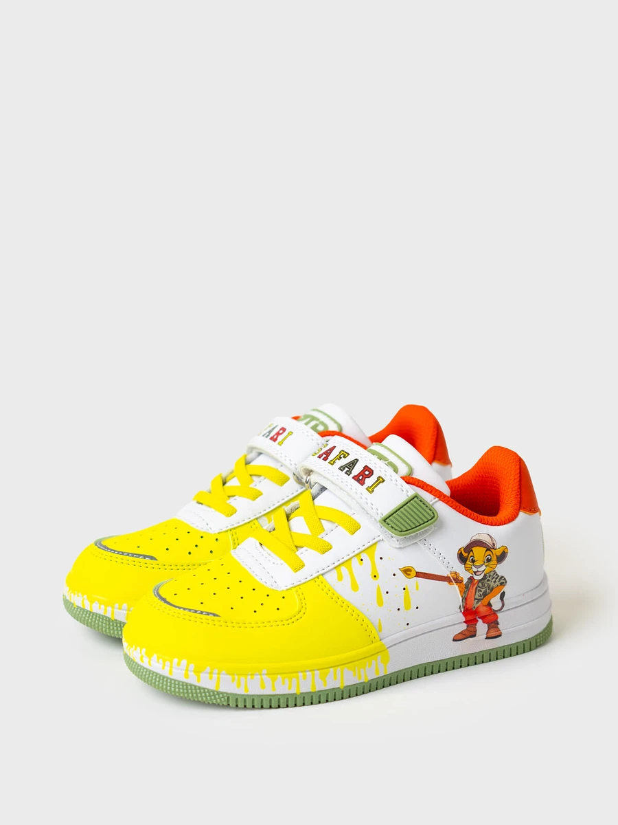 

Полуботинки, Желтый;белый;зеленый