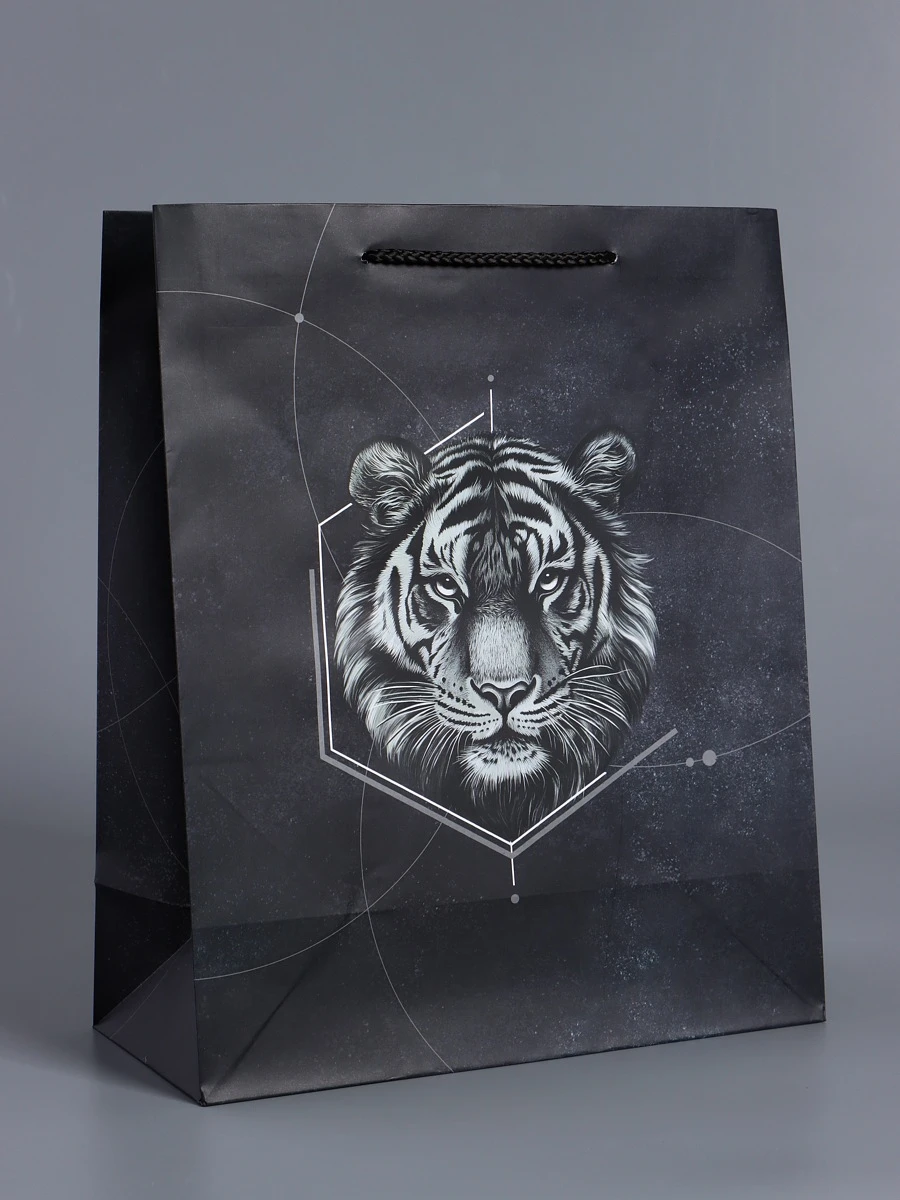 

Пакет подарочный ламинированный, Черный