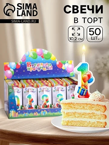 Свечи для торта цифры