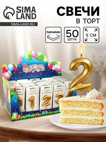 Свечи для торта цифры