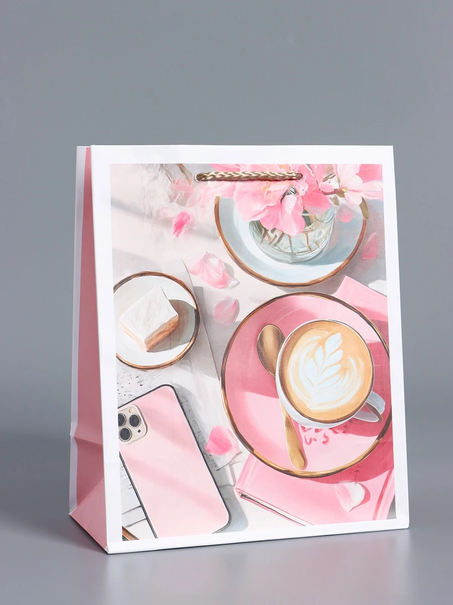 

Пакет подарочный ламинированный,, Розовый;разноцветный