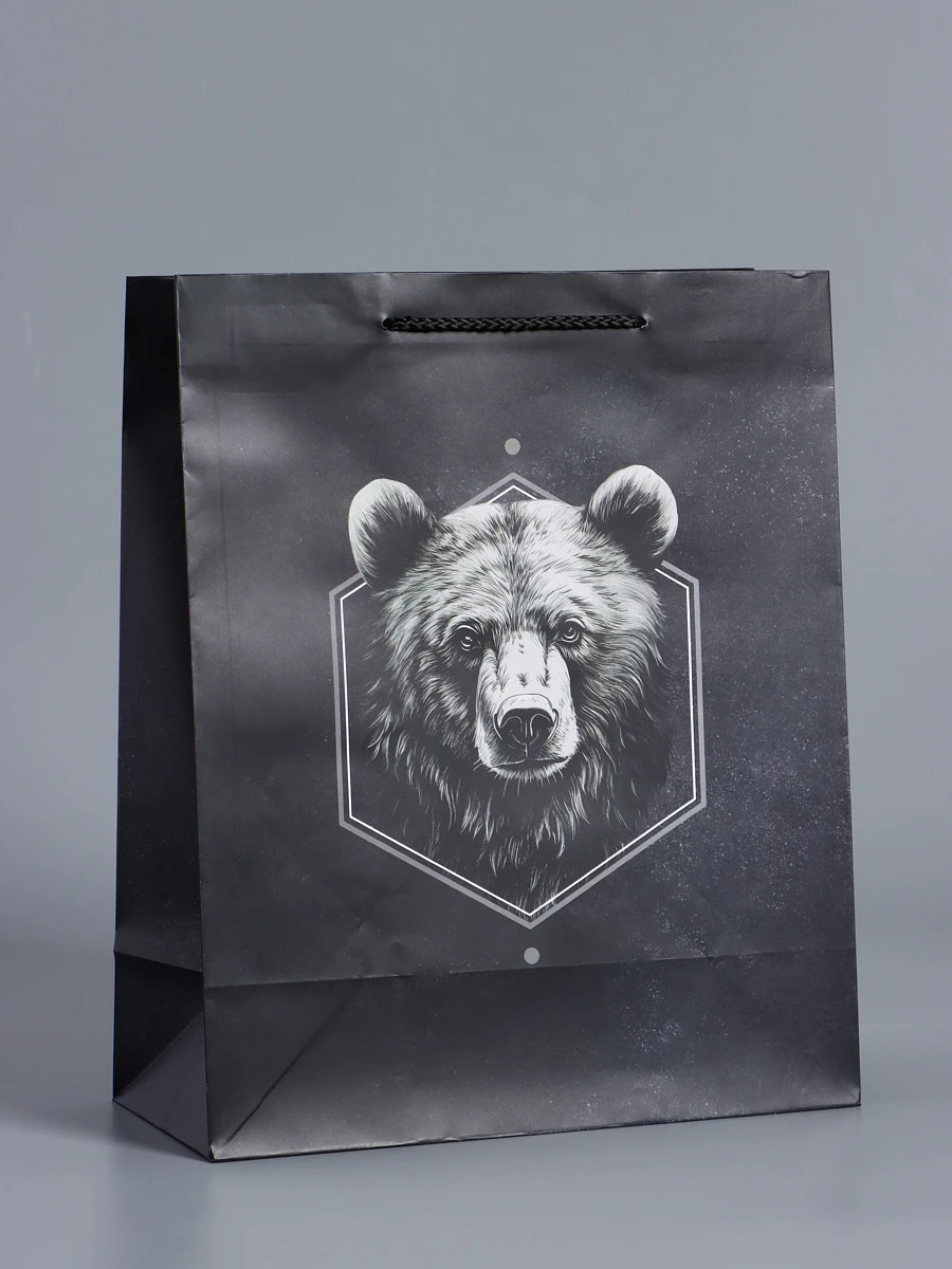 

Пакет подарочный ламинированный, Черный