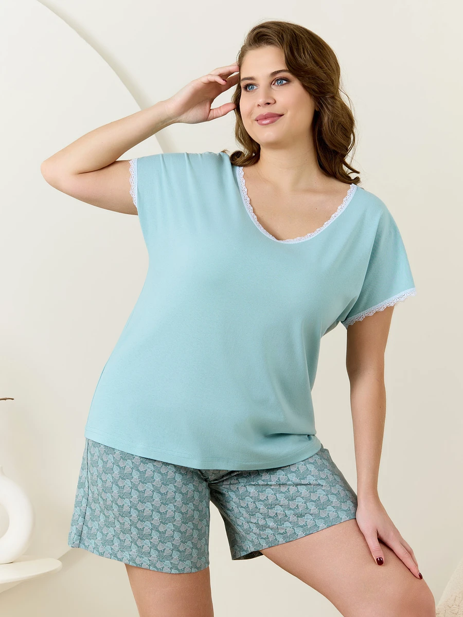 

Пижама, Зеленый;светло-зеленый