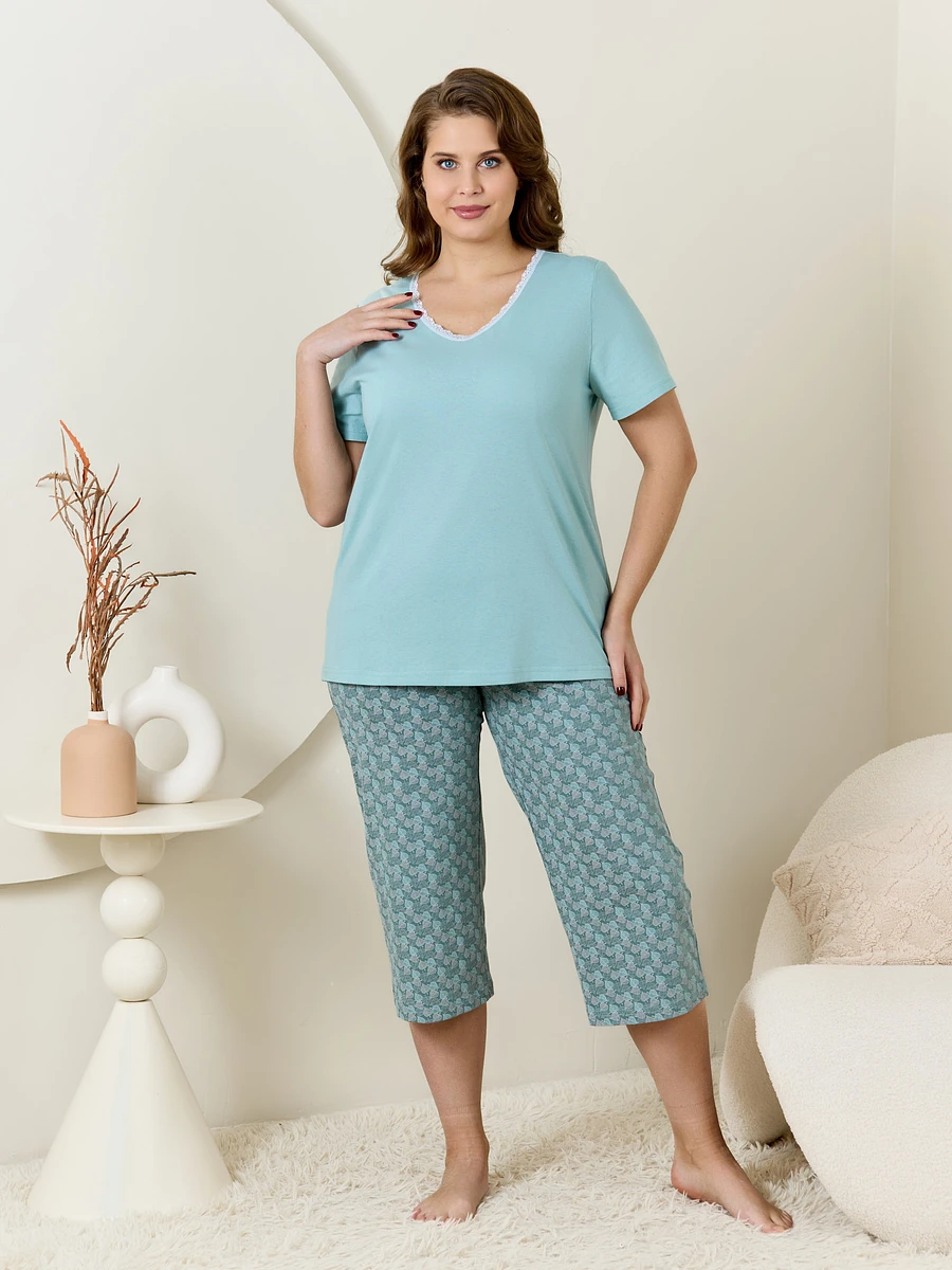 

Пижама, Зеленый;светло-зеленый