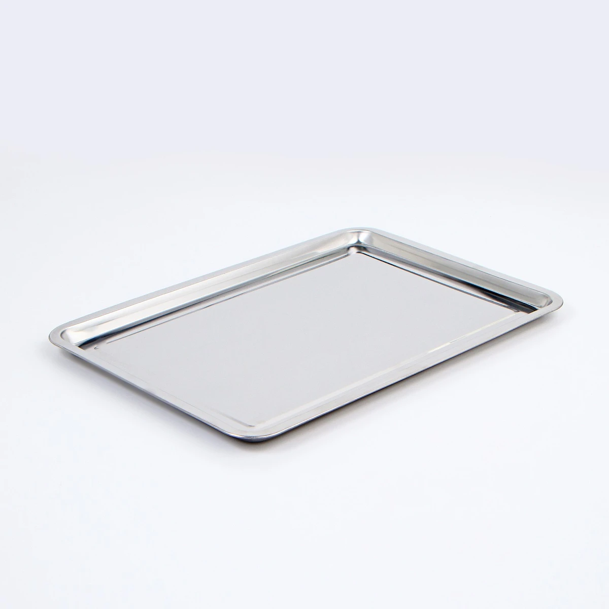 

Поднос из нержавеющей стали, 50×35×2 см, Хромированный