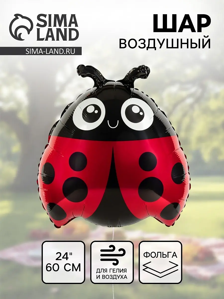 

Воздушный шар фольгированный 24, Черный;красный