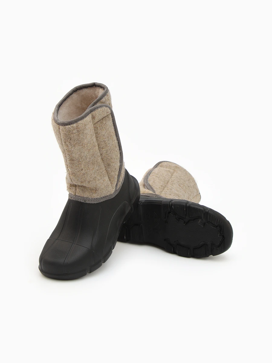 

Сапоги, Бежевый;черный