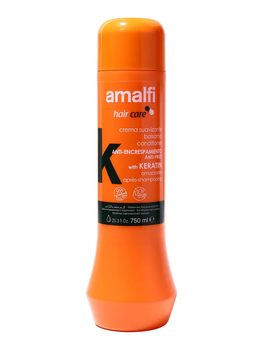 

Кондиционер для волос amalfi keratin с кератином для вьющихся и спутанных волос, 750 мл, Оранжевый