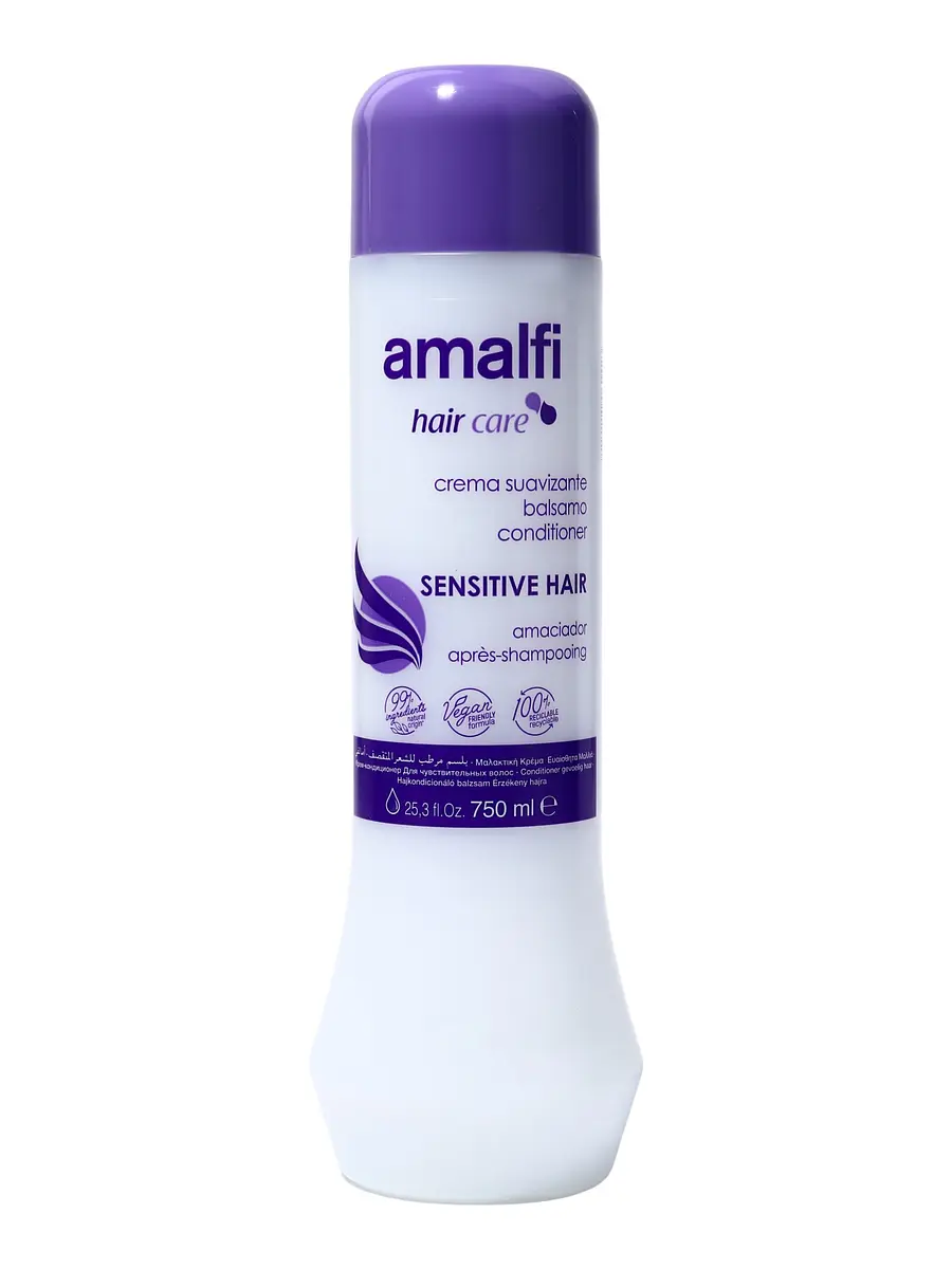 

Кондиционер для волос amalfi sensitive hair чувствительных вьющихся и спутанных волос, 750 мл, Белый
