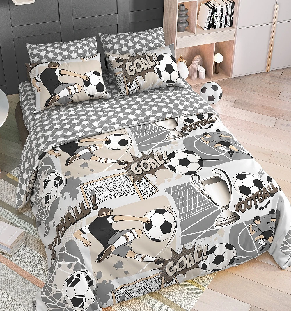 

Постельное белье 1,5 сп Тинейджер нав.70х70-1 шт., Серый