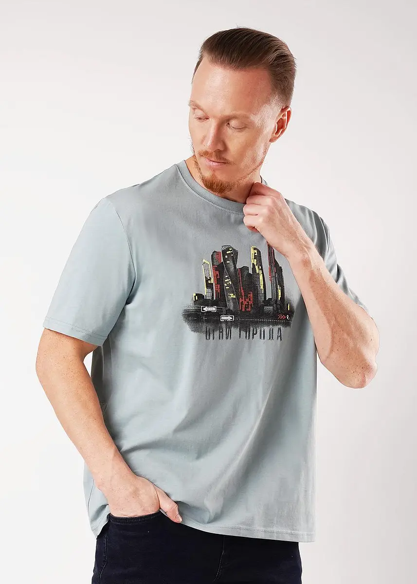 

Футболка, Бирюзовый;т.бирюзовый