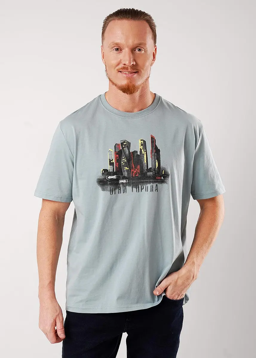 

Футболка, Бирюзовый;т.бирюзовый