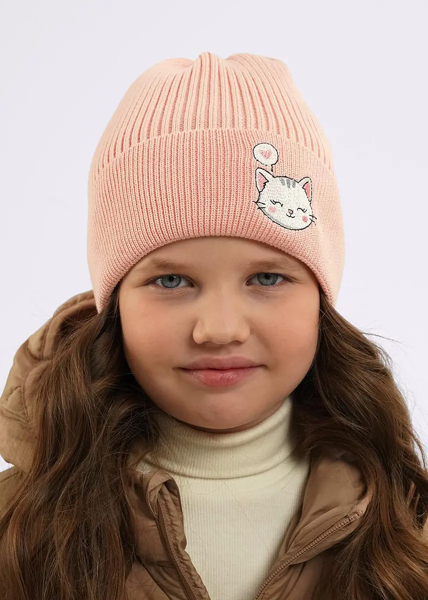 

Шапка, Розовый;персиковый