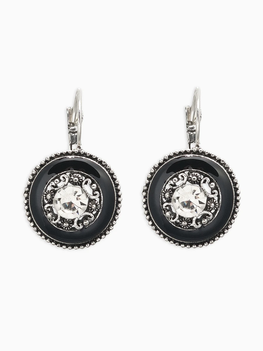 

Серьги с эмалью, Черный