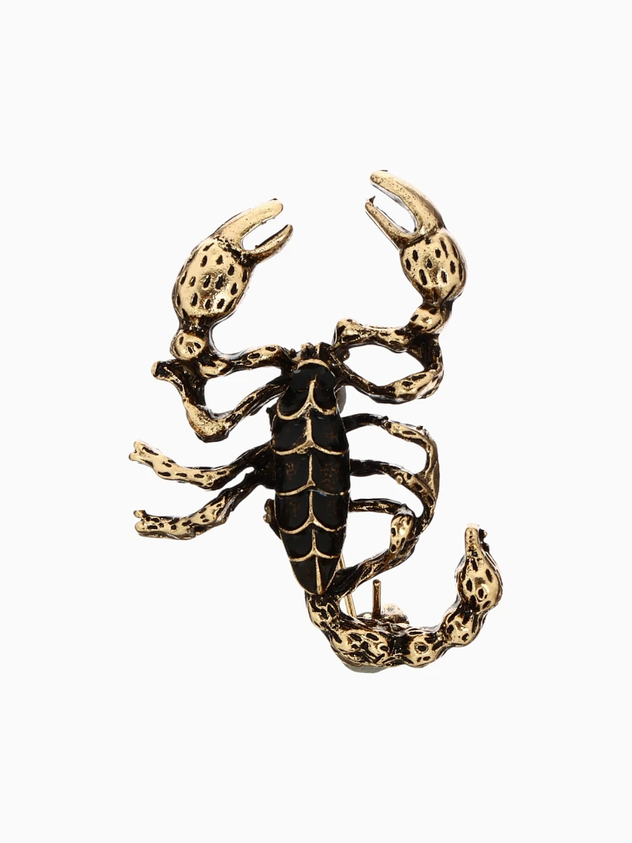 

Брошь, Золотистый;черный