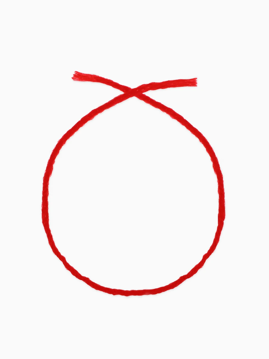 

Браслет-оберег, Красный