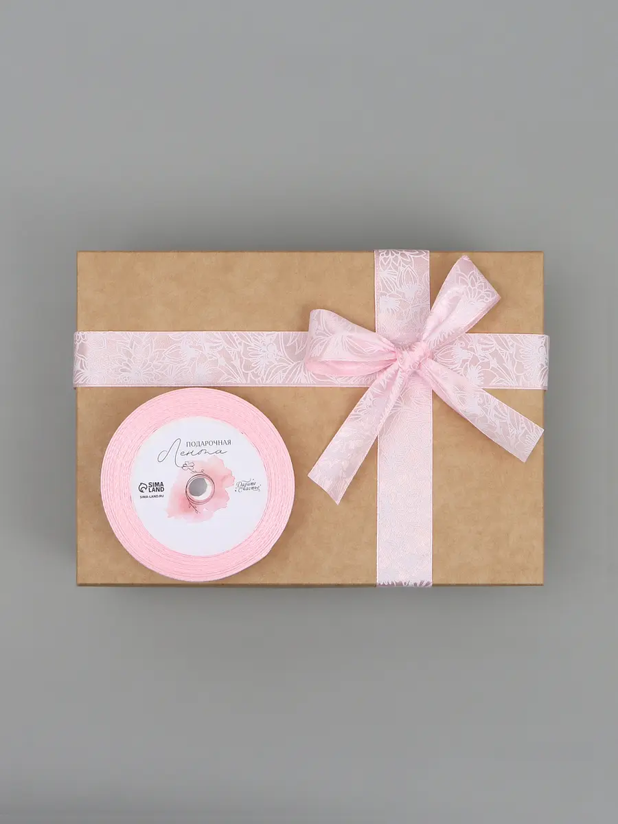 

Лента атласная, Розовый