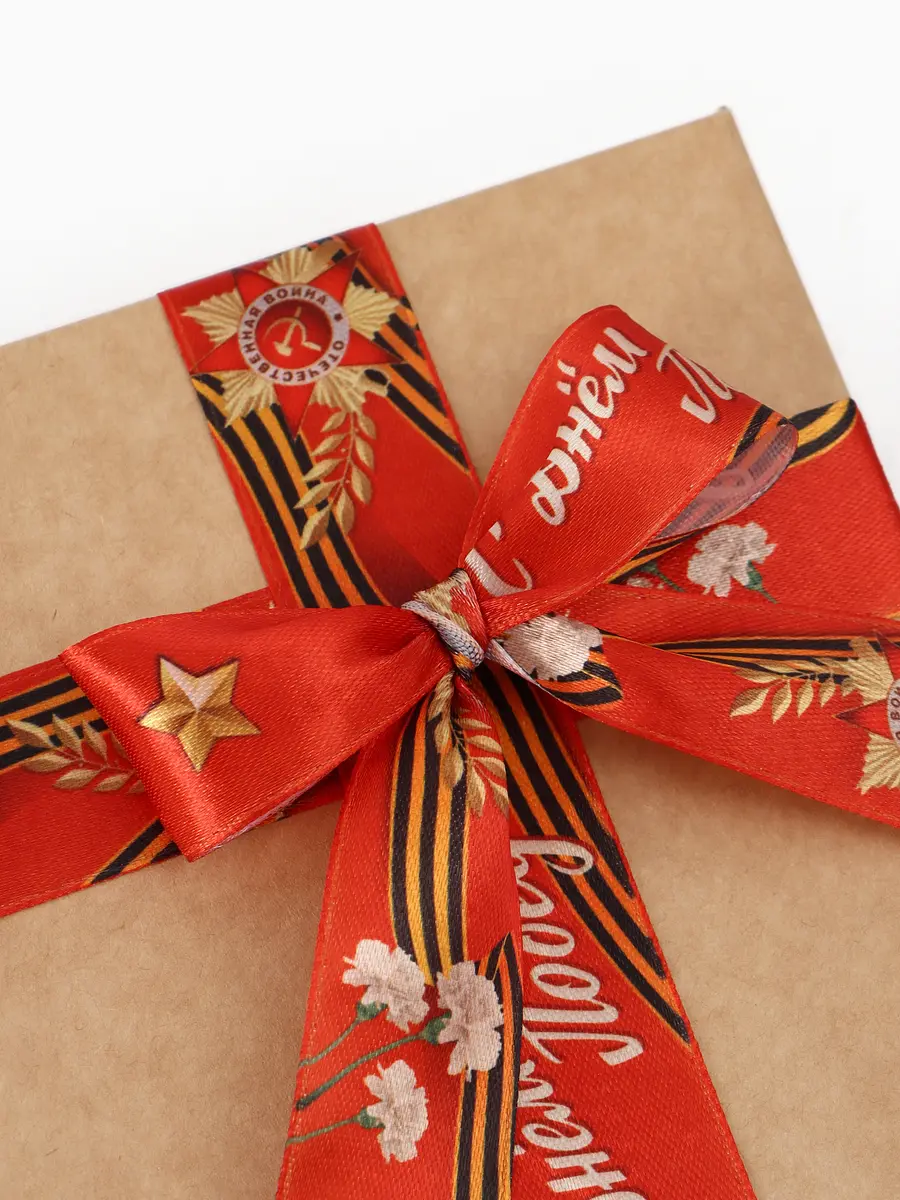 

Лента атласная, Красный