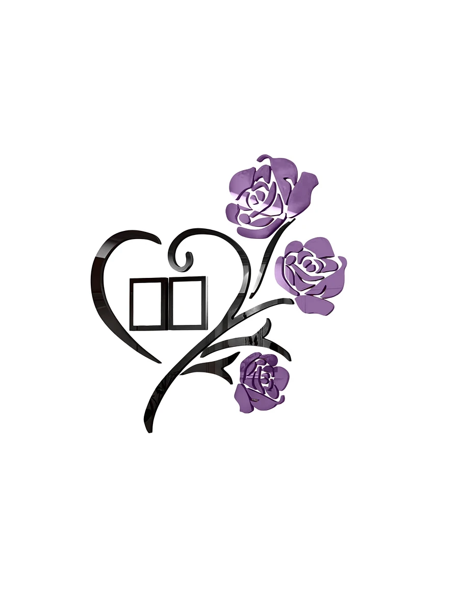 

Наклейка интерьерная с фоторамками take it easy, Сиреневый;черный