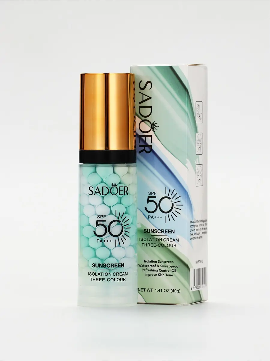 

Крем-консилер под макияж 3 в 1, трехцветный, Разноцветный