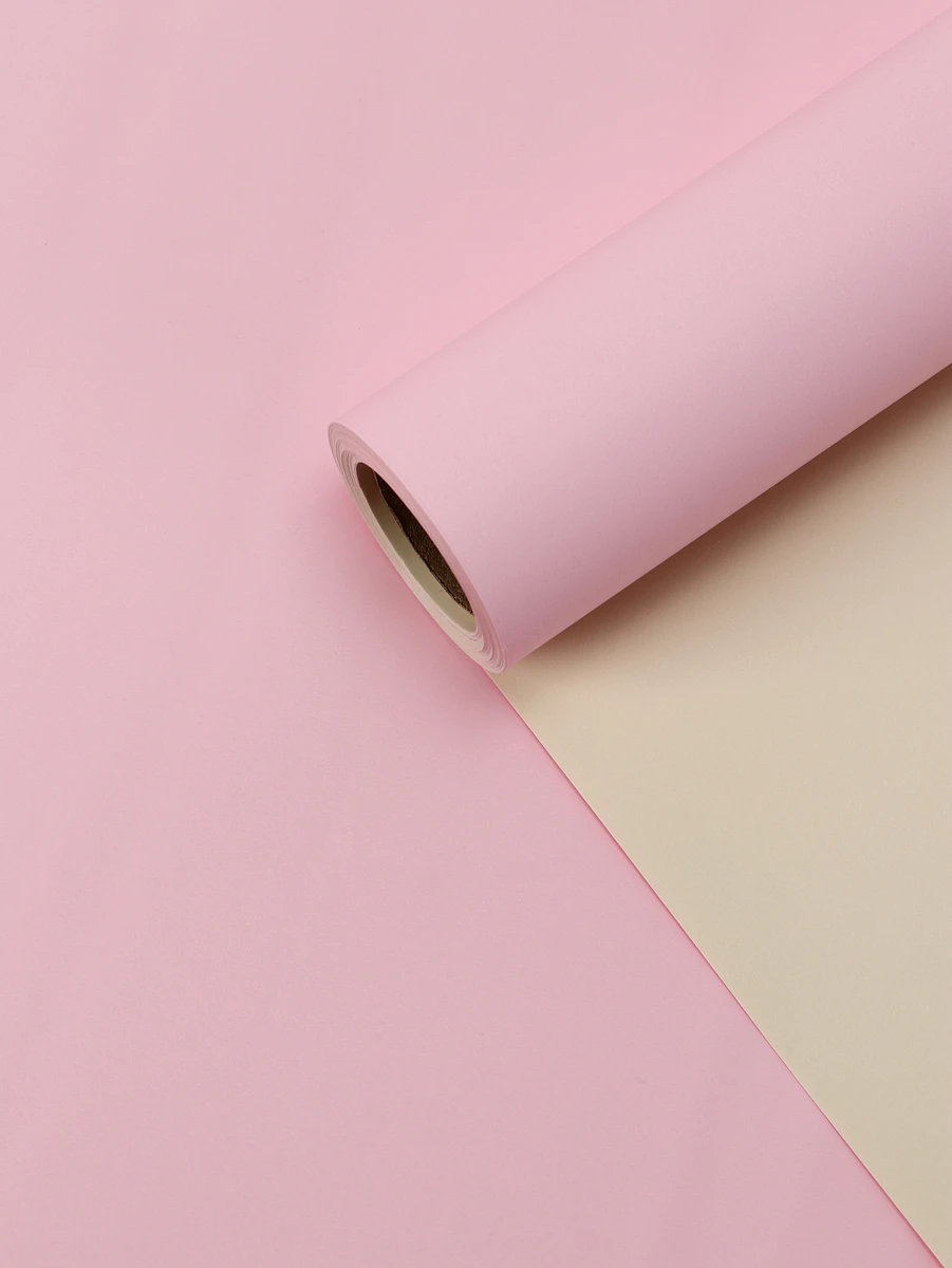 

Пленка матовая для цветов двухсторонняя, Розовый;бежевый