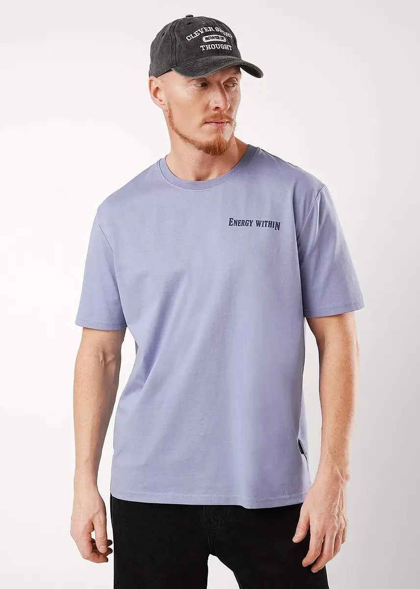 

Футболка, Синий;св.серый