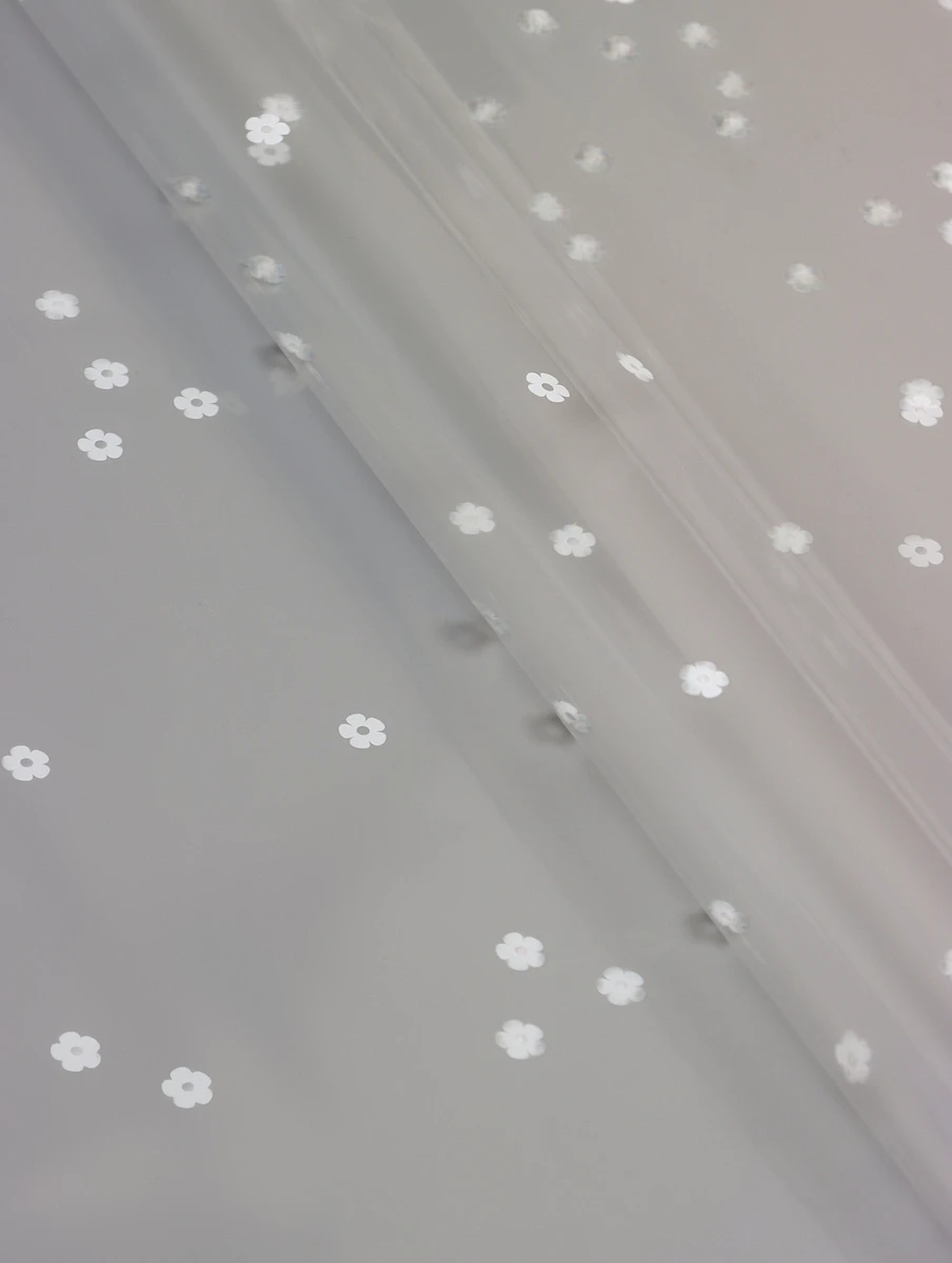 

Пленка прозрачная, с рисунком, для цветов и букетов, Прозрачный