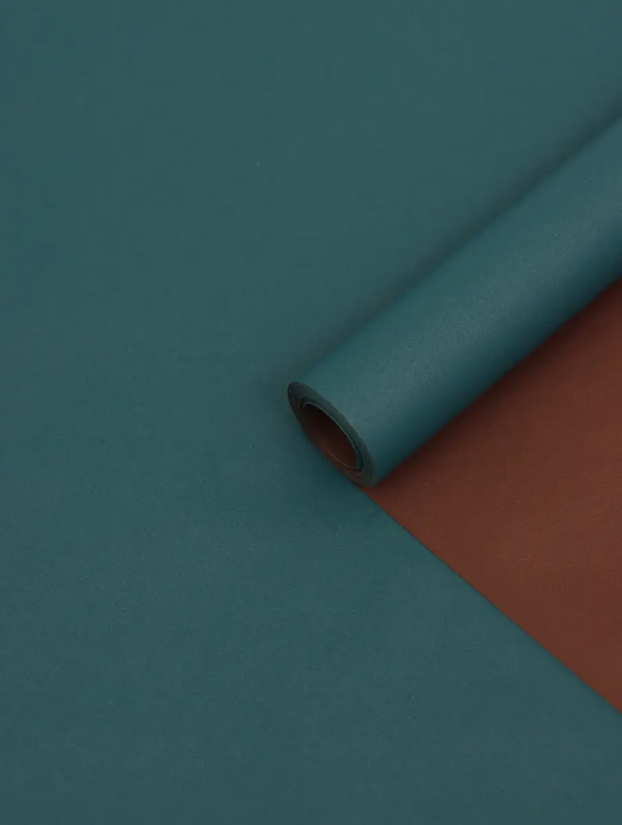 

Бумага упаковочная крафт, двусторонняя, кофейный, изумрудный, 0.68×10±5% м, Зеленый;коричневый