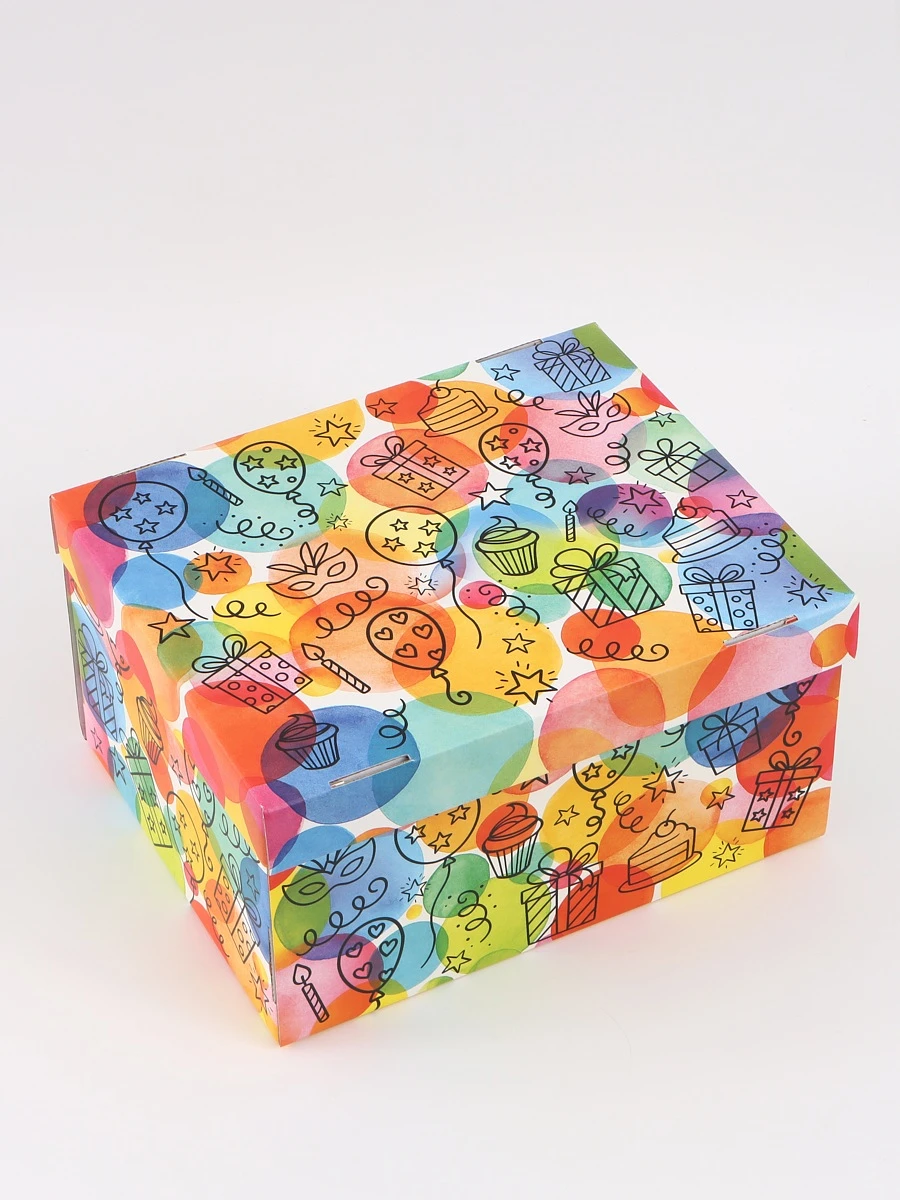 

Коробка складная, Разноцветный