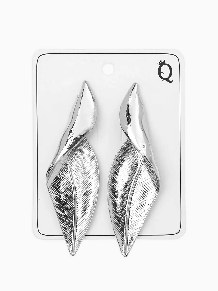 

Серьги металл, Серебристый