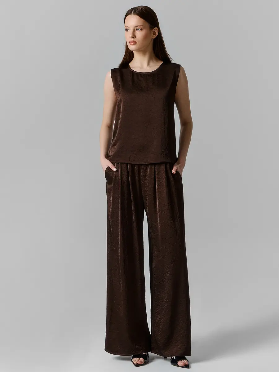 

Брюки женские коричневые, Коричневый;шоколадное мартини