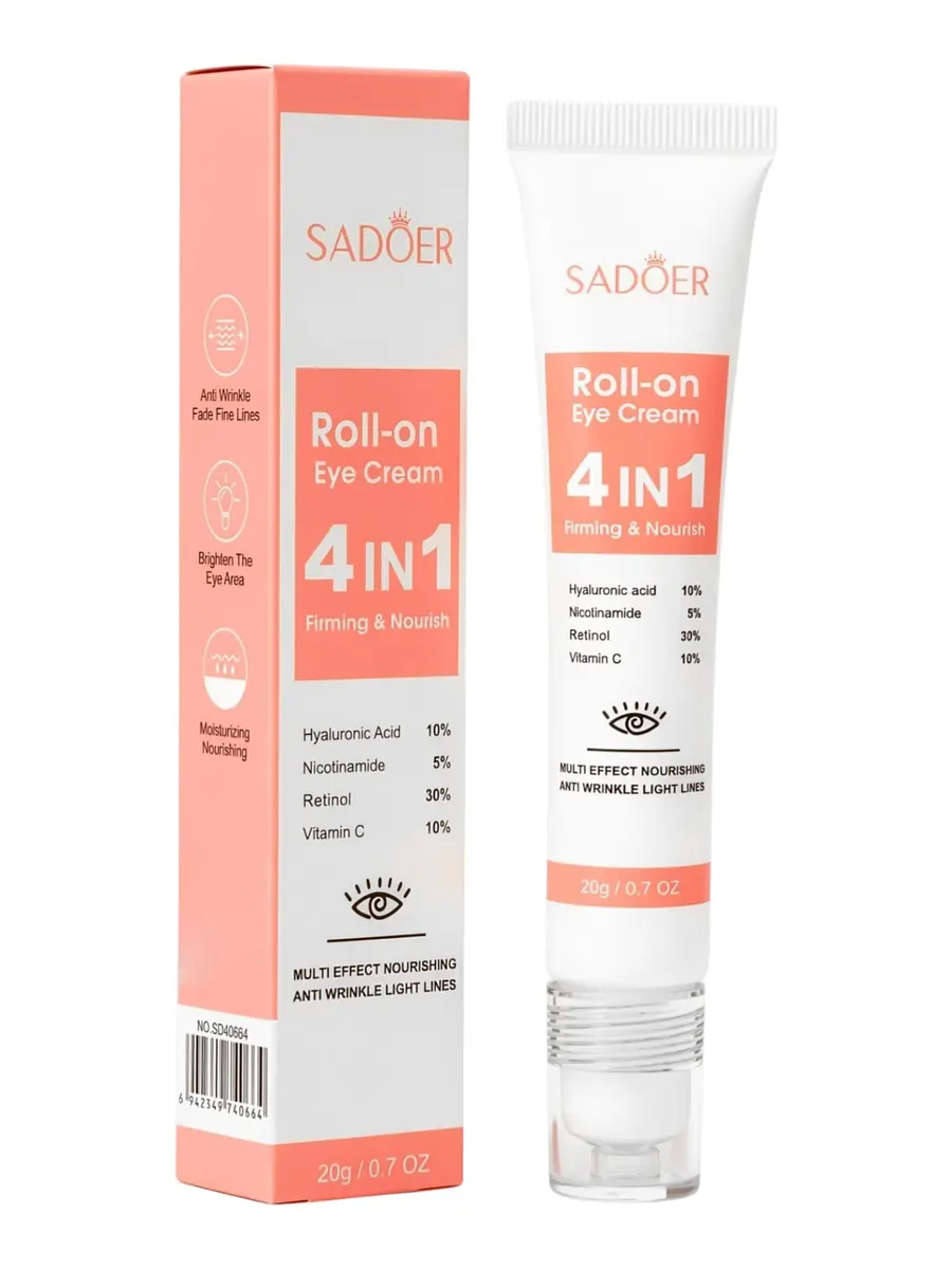 

Крем для век sadoer с ретинолом и гиалуроновой кислотой, 20 г