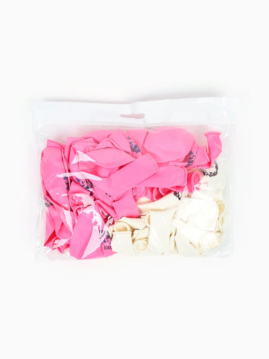 

Воздушный шар латексный 12, Белый;розовый