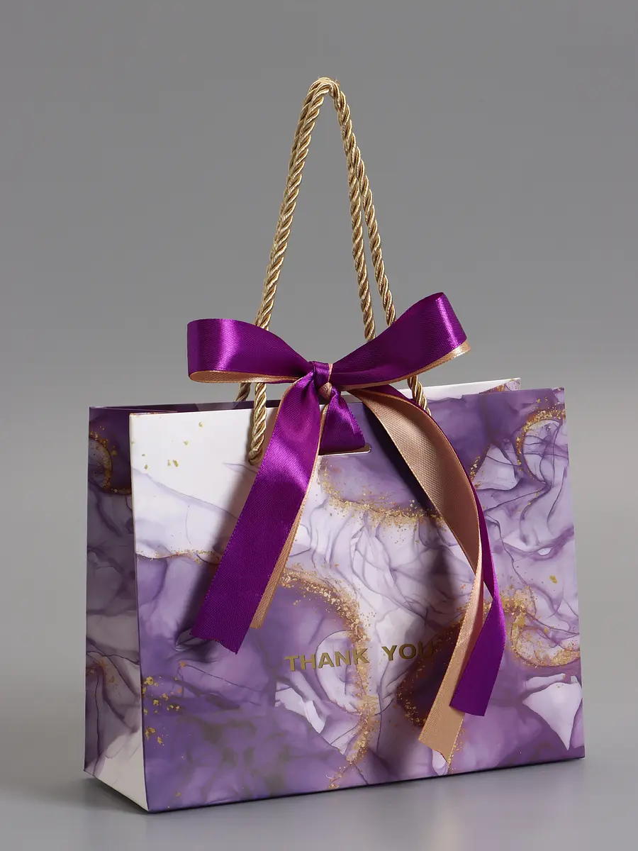

Пакет подарочный ламинированный, Сиреневый;фиолетовый
