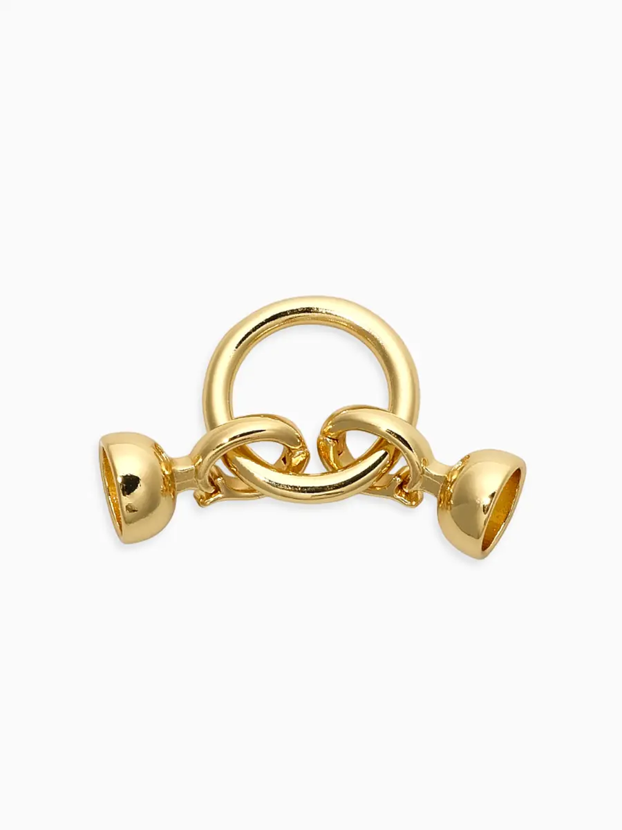 

Замок-карабин с кольцом, 40*16*8 мм, медь, цвет золото