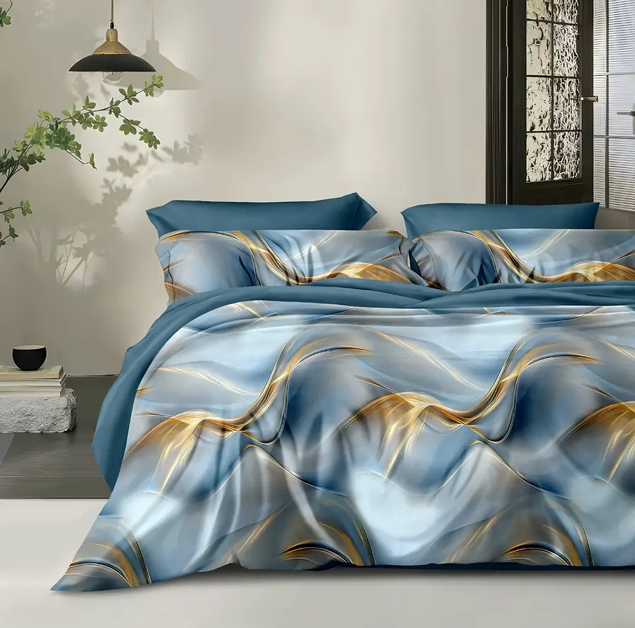 

Постельное белье 2-х сп  (2 нав. 50х70, Голубой