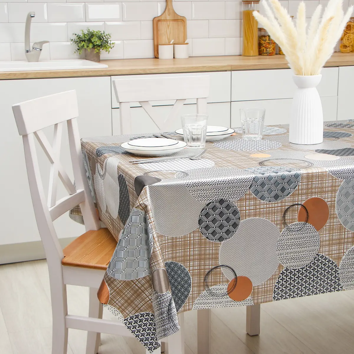 

Клеенка, Серый;серебристый;золотистый