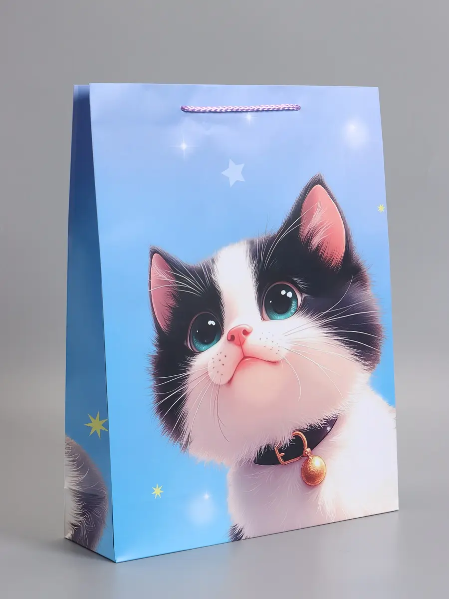 

Пакет подарочный ламинированный, Голубой