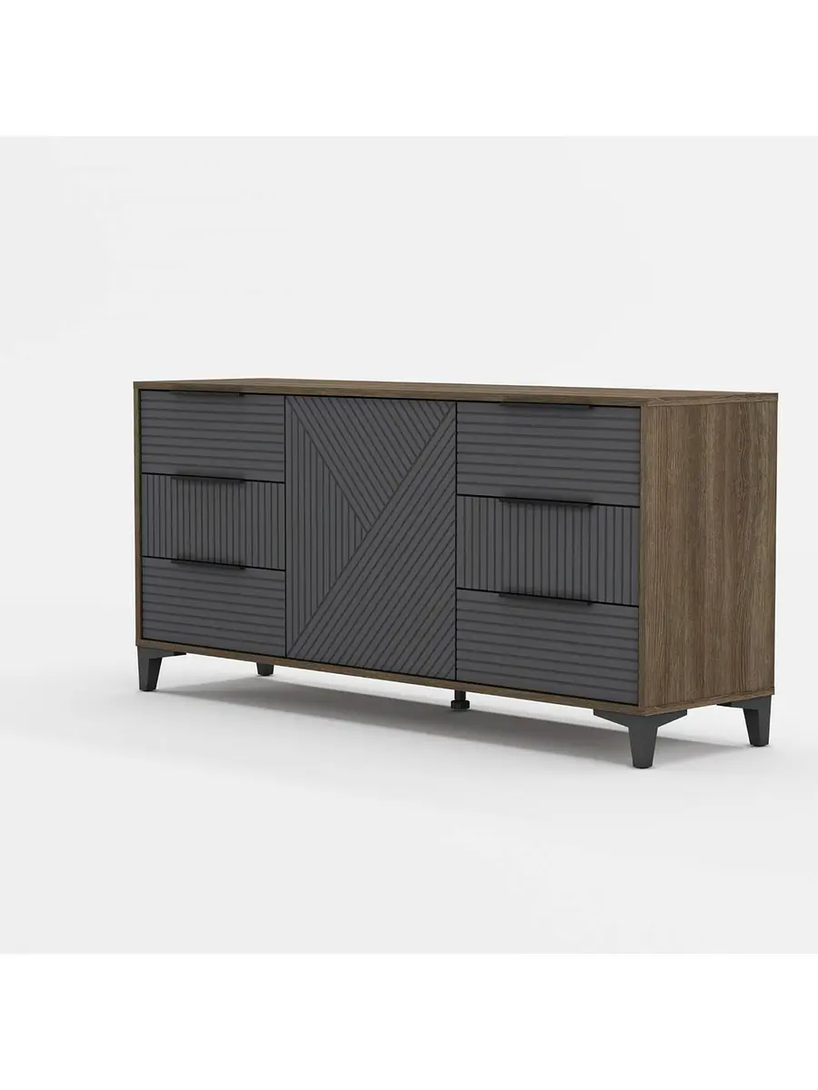 

Комод палау мдф, 1002х430х888, табак/графит софт