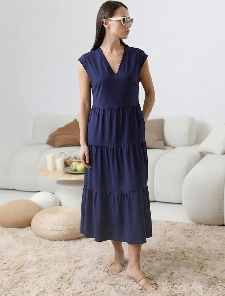 

Платье, Синий;т.синий