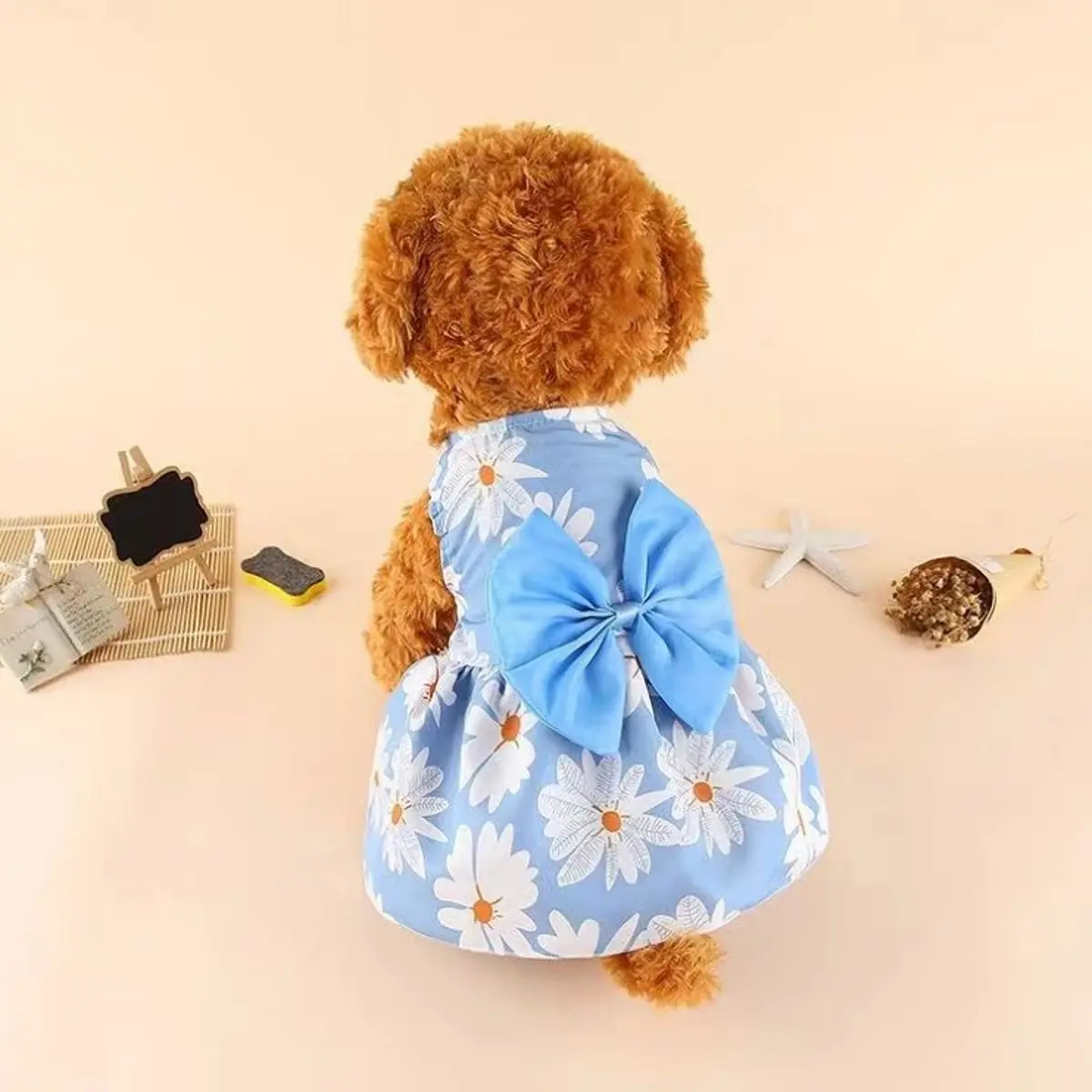 

Платье для животных, Голубой;белый