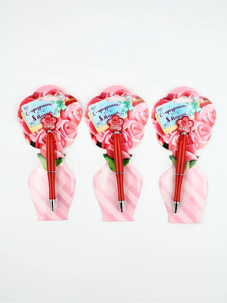 

Набор 3 шт ручки, Красный